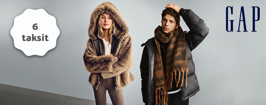 Gap’de Vade Farksız 6 Taksit!