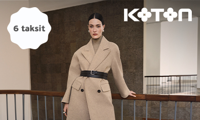 koton görseli ve peşin fiyatına 6 taksit ibaresi