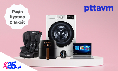 PttAVM'de Peşin Fiyatına 2 Taksit Fırsatı!