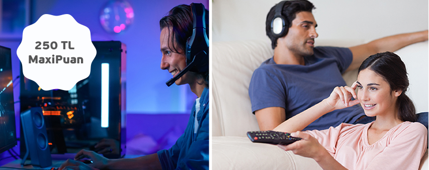 Dijital Platform Ödemelerinize ve Gaming Harcamalarınıza 250 TL MaxiPuan!