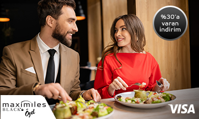 My Visa Ayrıcalıkları ile Maximiles Black ile Yurt Dışı Restoranlarda %30'a Varan İndirim!