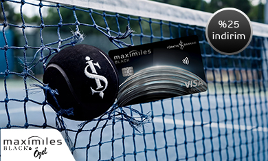 Maximiles Black ile Zekeriyaköy Spor Kulübü’nde T300 Tenis Turnuvası kayıt ücretinde %25 indirim!