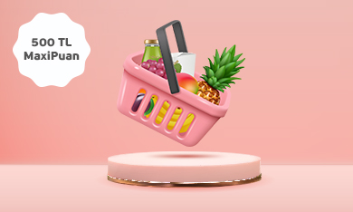 Maximiles’ınızla Market alışverişlerinize 500 TL MaxiPuan!