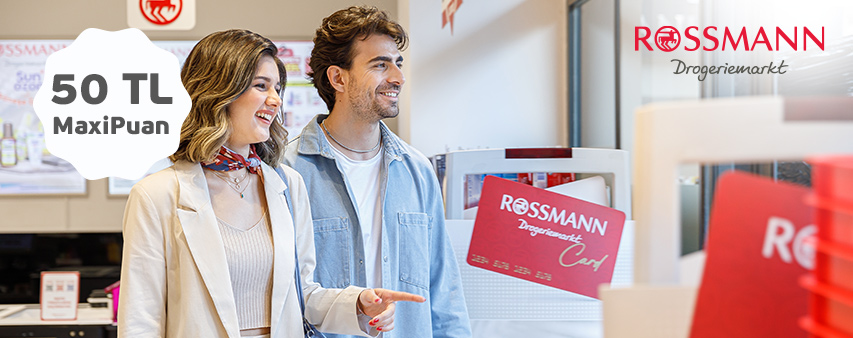Maximiles'ınızdan Rossmann'da 50 TL MaxiPuan Kampanyası!