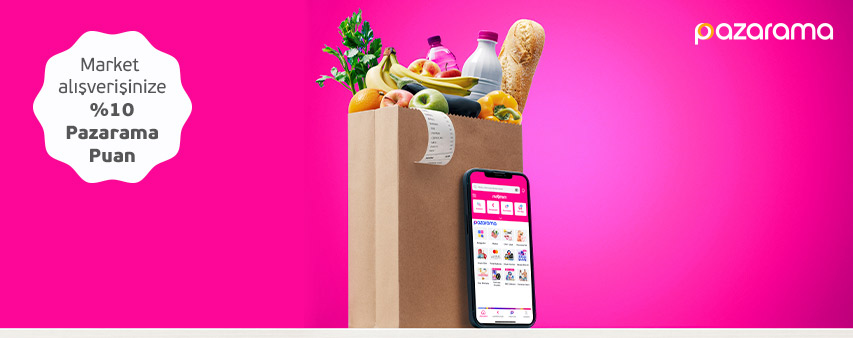 Pazarama Market Siparişinize %10 PazaramaPuan