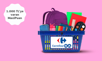Maximiles'tan CarrefourSA'da 1.000 TL MaxiPuan Fırsatı!