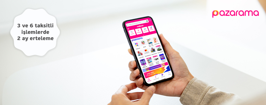 Pazarama Online Alışveriş'te 2 Ay Erteleme Fırsatı!