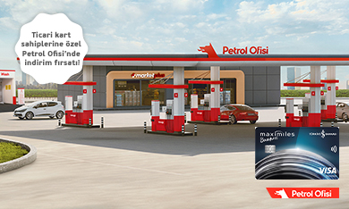 İş Bankası Visa Logolu Ticari Kredi Kartı Sahiplerine Özel Petrol Ofisi'nde İndirim Fırsatı!