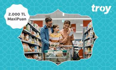 İş Bankası TROY Kart Sahipleri Ramazan Ayına Özel Market Alışverişlerinde %10 MaxiPuan Kazanıyor!