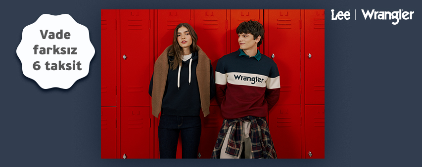 Lee ve Wrangler mağazalarından yapacağınız alışverişlerinizde vade farksız 6 taksit!