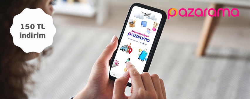 Pazarama Online'da İlk Alışverişinize 150 TL İndirim!