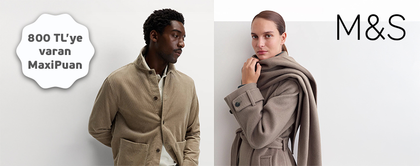 Marks & Spencer'da 800 TL'ye varan MaxiPuan!