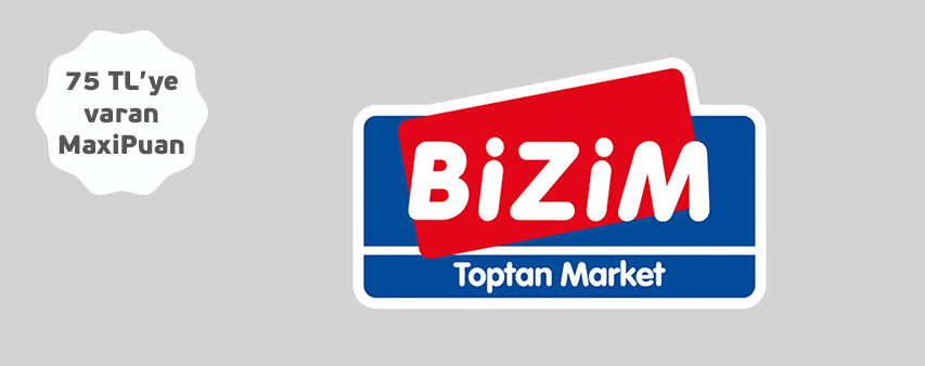 Bizimtoptan.com.tr’de 75 TL’ye varan MaxiPuan! 