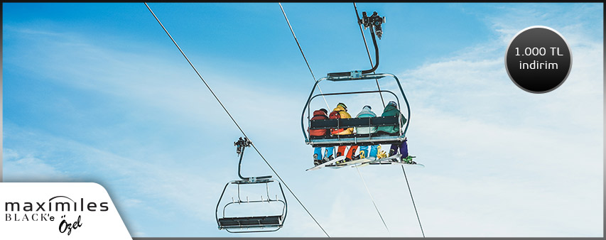 Maximiles Black'le yapacağınız Skipass ödemelerinizde %10 indirim!