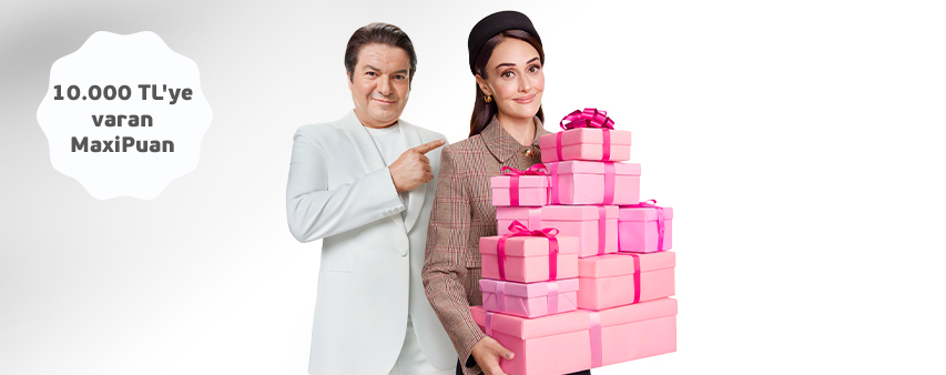 Yılbaşı Alışverişlerinize 10.000 TL'ye varan MaxiPuan!