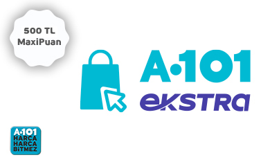 Maximiles'tan A101 ekstra'da 500 TL MaxiPuan!