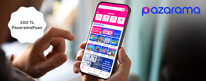 Pazarama'da 300 TL PazaramaPuan Fırsatı!