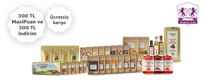 e-Hamal.com'da 2.300 TL alışverişe 300 TL MaxiPuan ve 300 TL indirim!