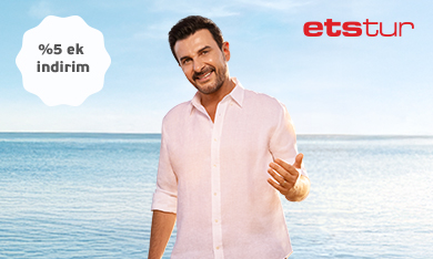 ETS'deki seçili otellerde 2026 yaz dönemi için rezervasyonlarınızda anında %5 ek indirim kazanın!