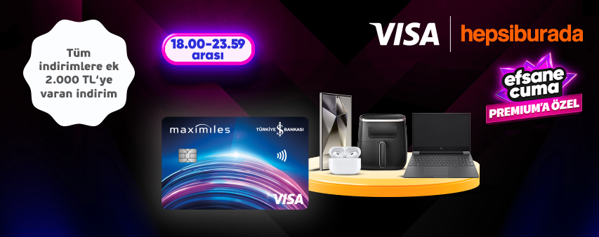 İş Bankası Visa Logolu Kartları ile Hepsiburada Premium Üyelerine Özel 2.000 TL'ye Varan İndirim