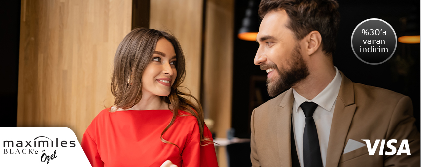 My Visa Ayrıcalıkları ile Maximiles Black ile Yurt Dışı Restoranlarda %30'a Varan İndirim!