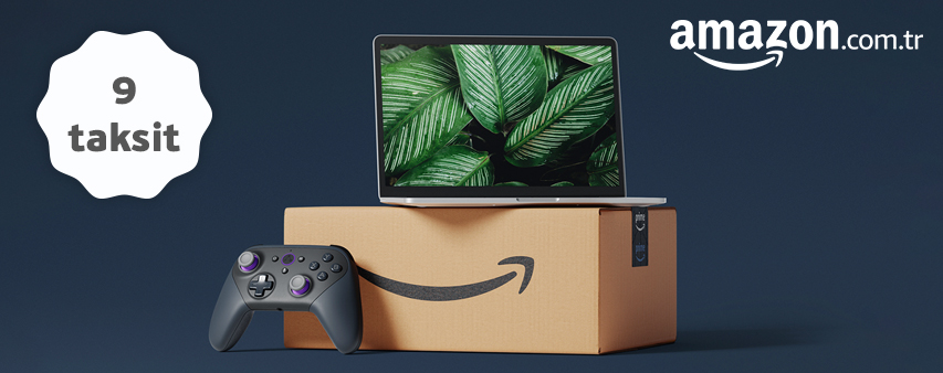 Amazon.com.tr’de 9 Taksit Fırsatı Kampanya Görseli.