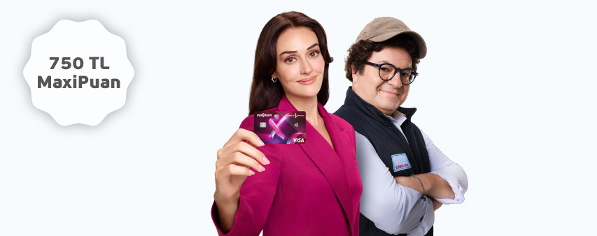 E-Ticaret Alışverişlerinizde 750 TL'ye Varan MaxiPuan!