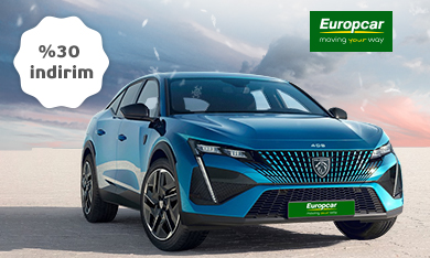 Europcar'dan Araç Kiralamada %30 İndirim ve 4 Taksit Fırsatı