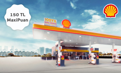 Shell İstasyonlarında 150 TL MaxiPuan!