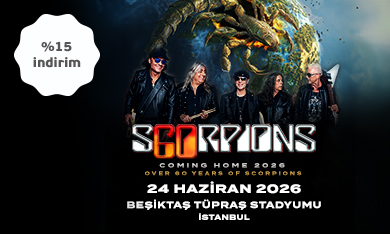 Scorpions Konser Biletleri %15 İndirimli!