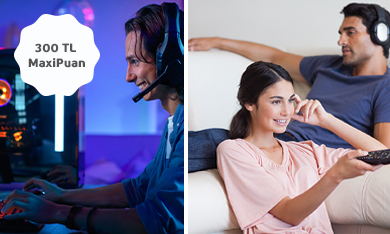 Dijital Platform Ödemelerinize ve Gaming Harcamalarınıza 300 TL MaxiPuan!