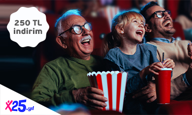 Maximum’un 25. yılına özel 25 Ağustos’ta sinema bileti ödemenize 250 TL indirim!