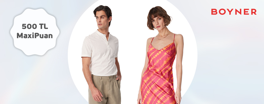 Boyner.com.tr'de 500 TL MaxiPuan!