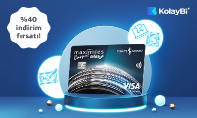 Maximiles Business Startup Kredi Kartı Sahiplerine özel KolayBi’de %40 indirim fırsatı!