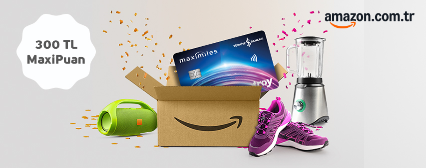 Amazon.com.tr'de 300 TL MaxiPuan Fırsatı!