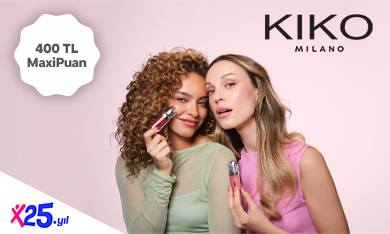 KIKO Milano'da 400 TL MaxiPuan!