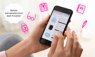 E-ticaret Harcamanıza 2.000 TL'ye varan MaxiPuan!