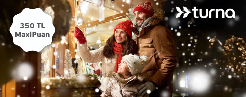 Turna.com harcamalarınıza 350 TL MaxiPuan!