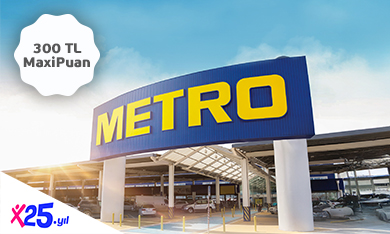 Metro Mağazaları’nda 300 TL MaxiPuan Fırsatı!