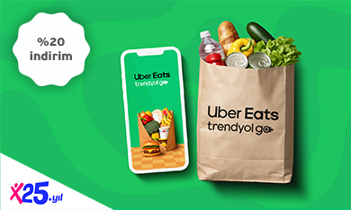 Uber Eats Trendyol Go Market Siparişlerinizde Tüm İndirimlere Ek %20 İndirim Fırsatı!