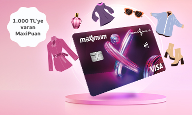 Maximiles'tan Giyim ve Kozmetik Alışverişlerinize 1.000 TL'ye varan MaxiPuan Kampanyası!
