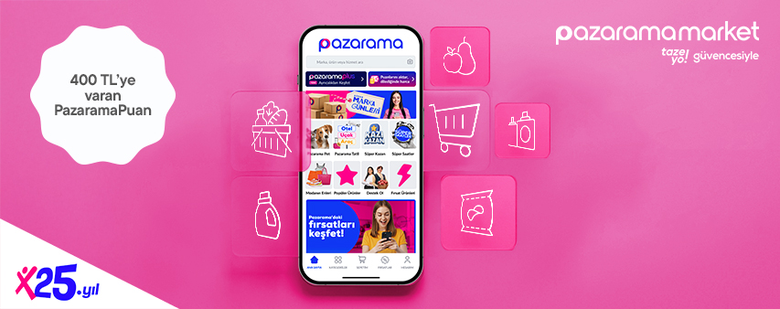 Pazarama Market'e Özel 400 TL PazaramaPuan Fırsatı!